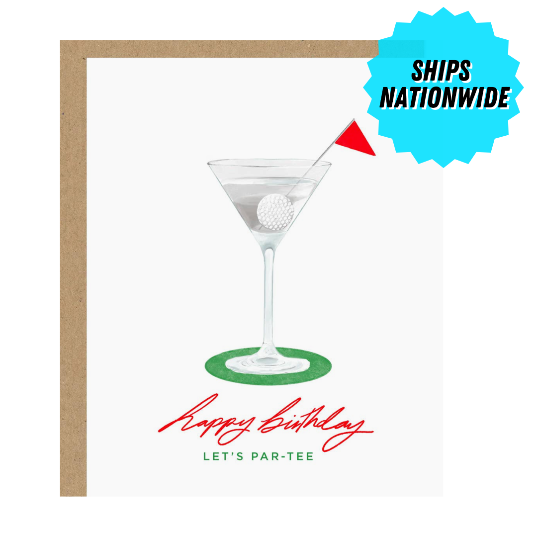GOLF PAR-TEE BIRTHDAY CARD