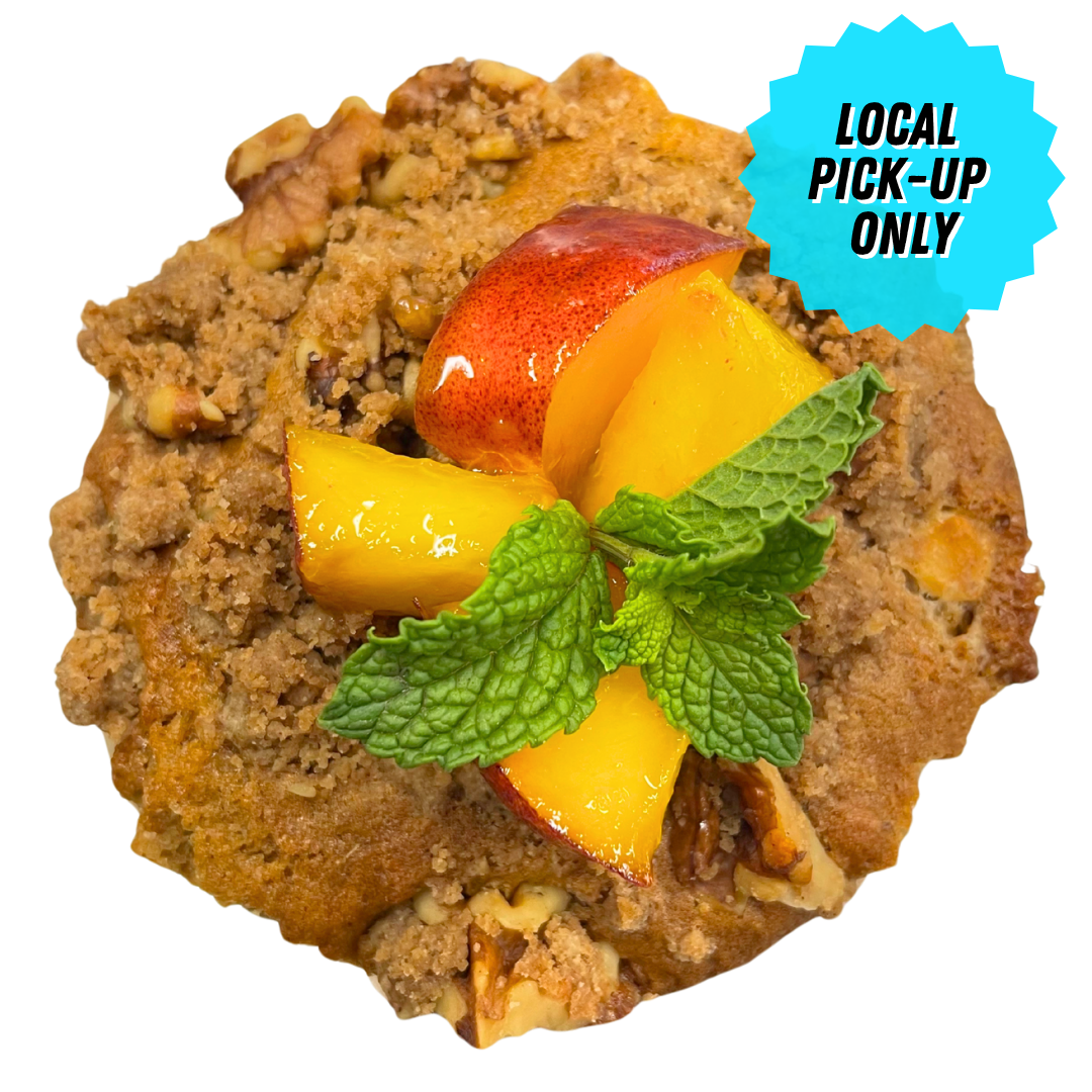 PEACH CRUMBLE MUFFIN