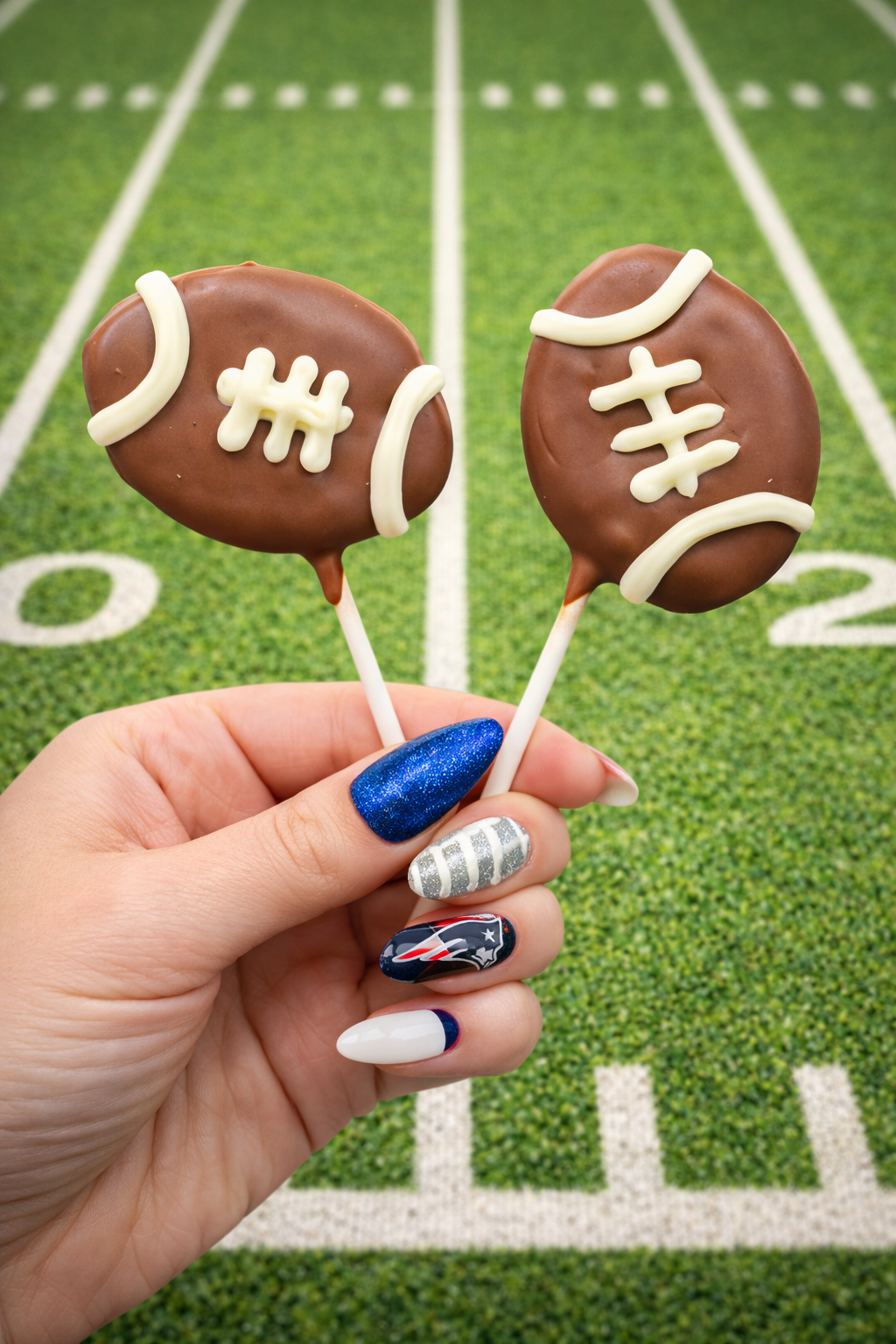 FOOTBALL CAKE POPS