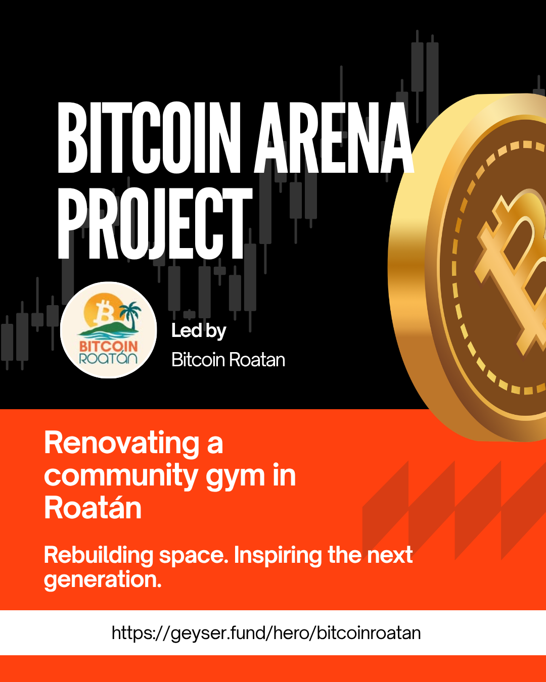 Bitcoin Roatán Launches “Bitcoin Arena” Project to Renovate Community Gym in Coxen Hole, Roatán