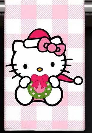 hello kitty towel pink squares .jpg