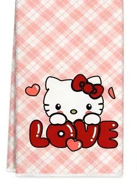 hello kitty towels Love Pink check x2.jpg