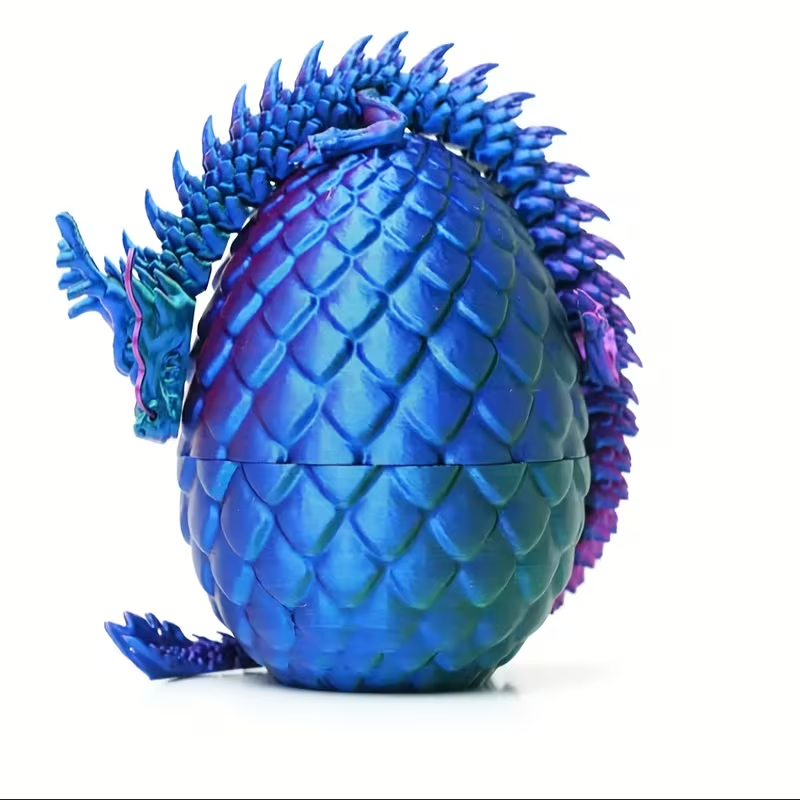 3D Printed Dragons in Egg