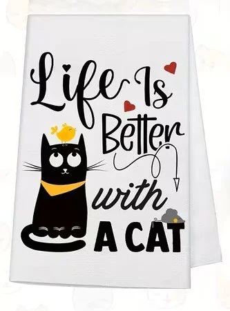 Black , Life is better with a cat x2.jpg