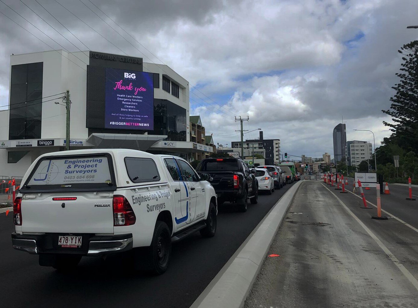 #BiggerBetterNews East Brisbane digital billboard screen