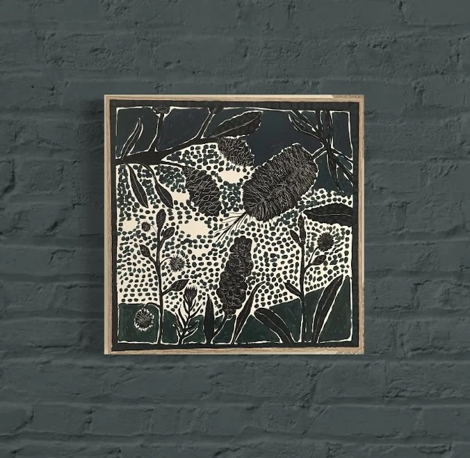 G r E e N  L a T i T u D e . 40 x 40cm. paint & wax on canvas.