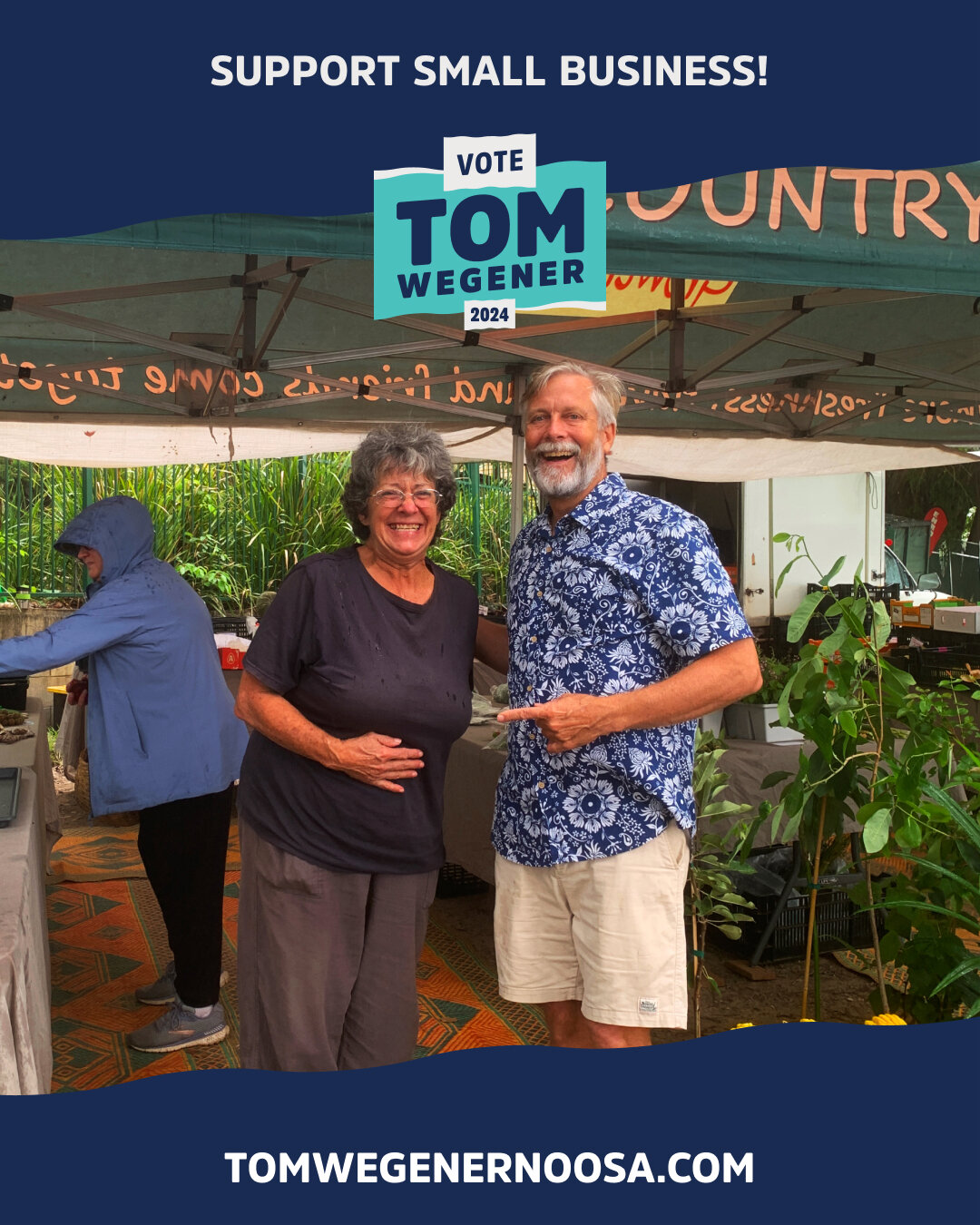 Support local growers! If re-elected, I will continue to support our local growers and producers and advocate for them from inside the council. 

Elaine Bradley from the Mary Valley Growers Co-op is at the Pomona Country Markets every Saturday with o