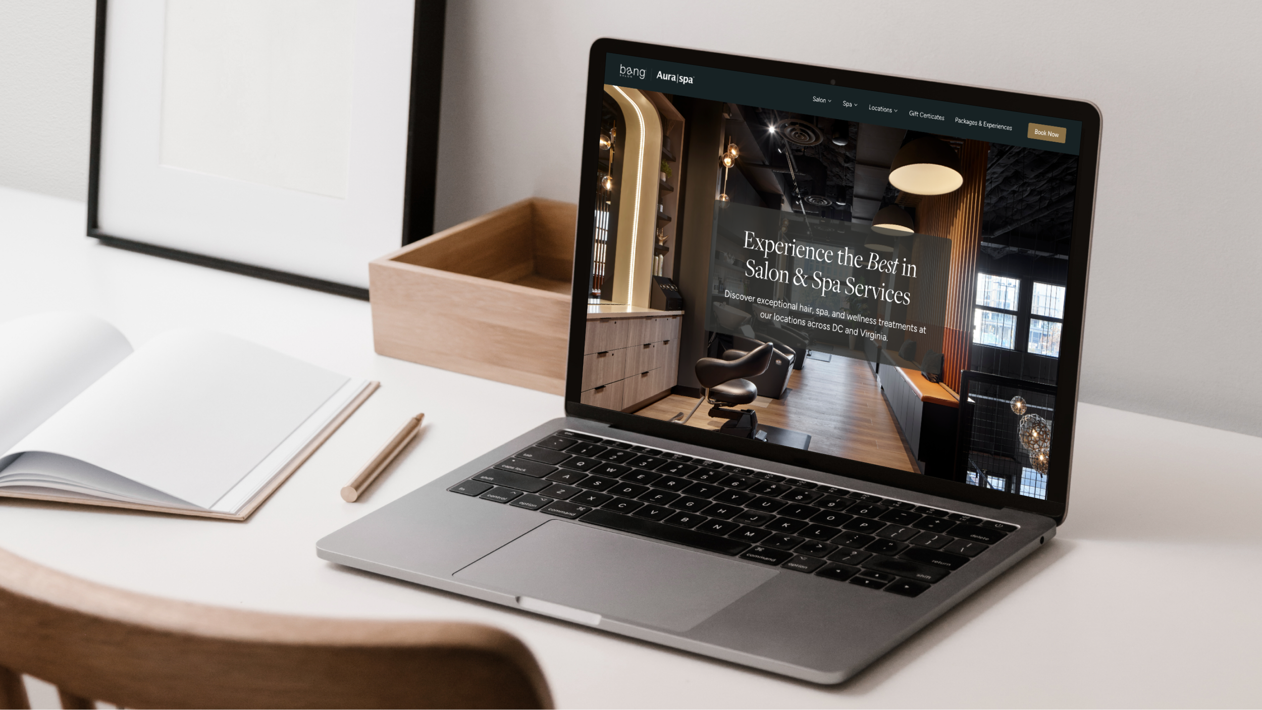 Aura spa + Bang Salon: Unifying Two Brands Into One Booking Experience
