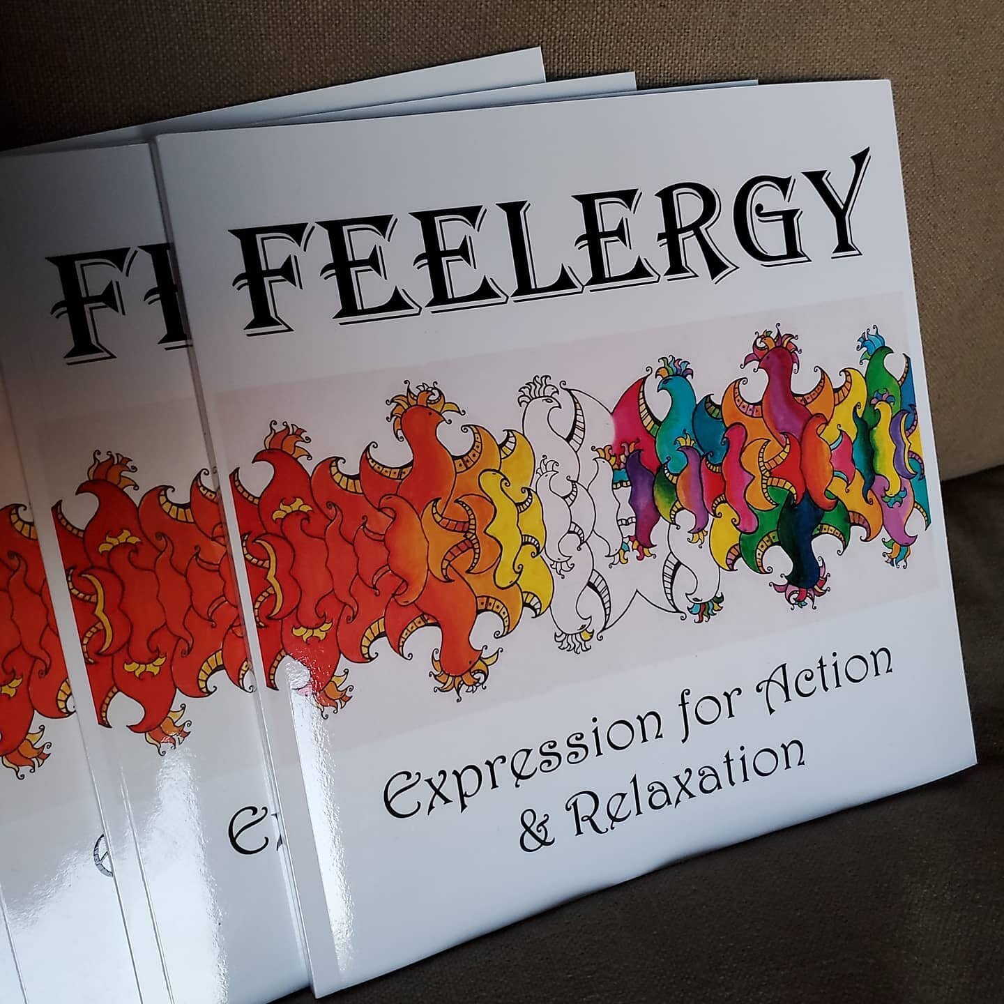 Feelergy now available on Amazon! I'll share some of my and other people's colorings.