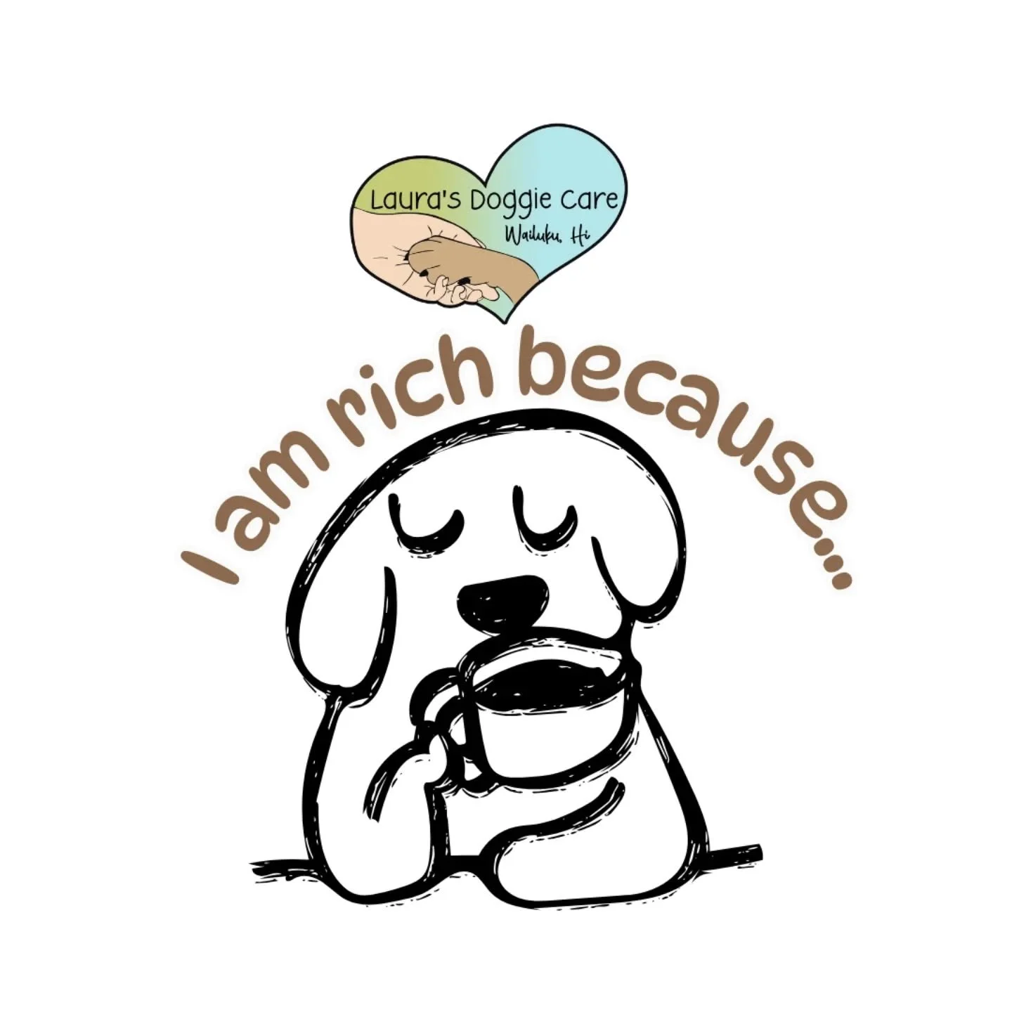 I am rich because I get to do what I love. This is not just work. It is purpose, passion, and a whole lot of tail wags

#LaurasDoggieCare #dogservice #wailuku