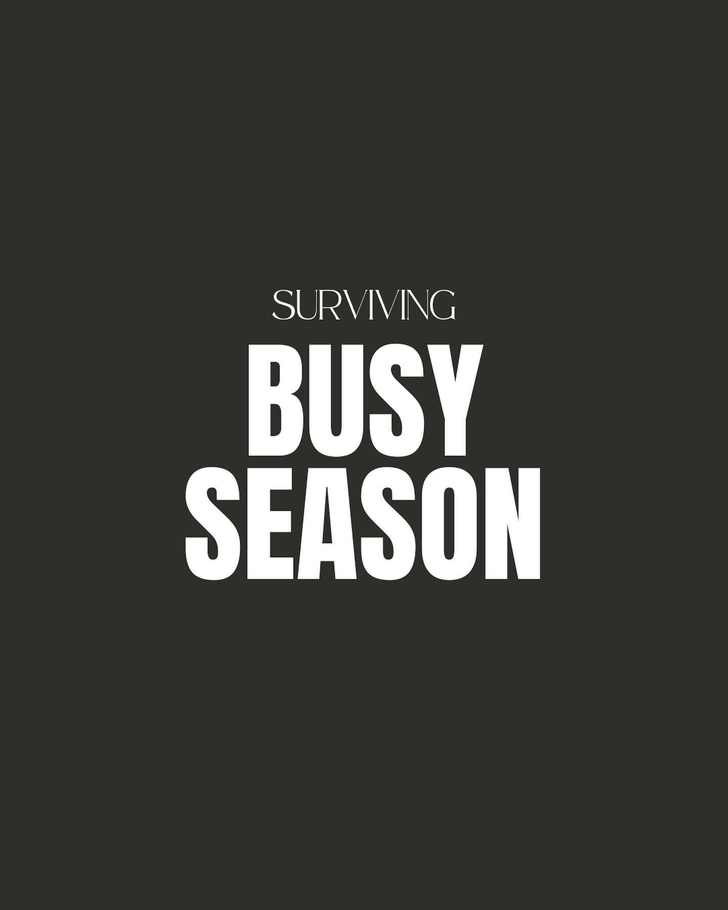 You got this.

How to make your life easier during busy season 👇🏼

Keep your living and work areas clean.

Try the 2/20 rule - this one is HUGE (shout out to Abbi&rsquo;s therapist for this tip 😉) 

We hate it as much as you do, but eating healthy