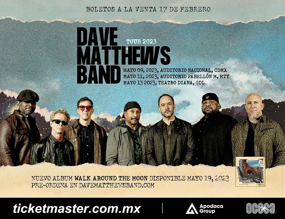 DAVE MATTHEWS BAND REGRESA A TIERRAS AZTECAS