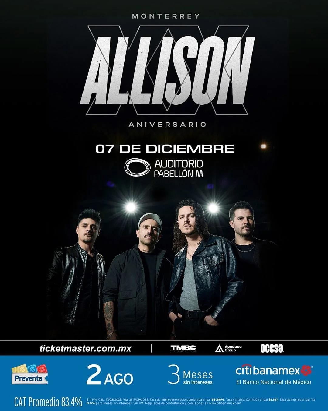 ALLISON ANUNCIA FECHA EN MONTERREY