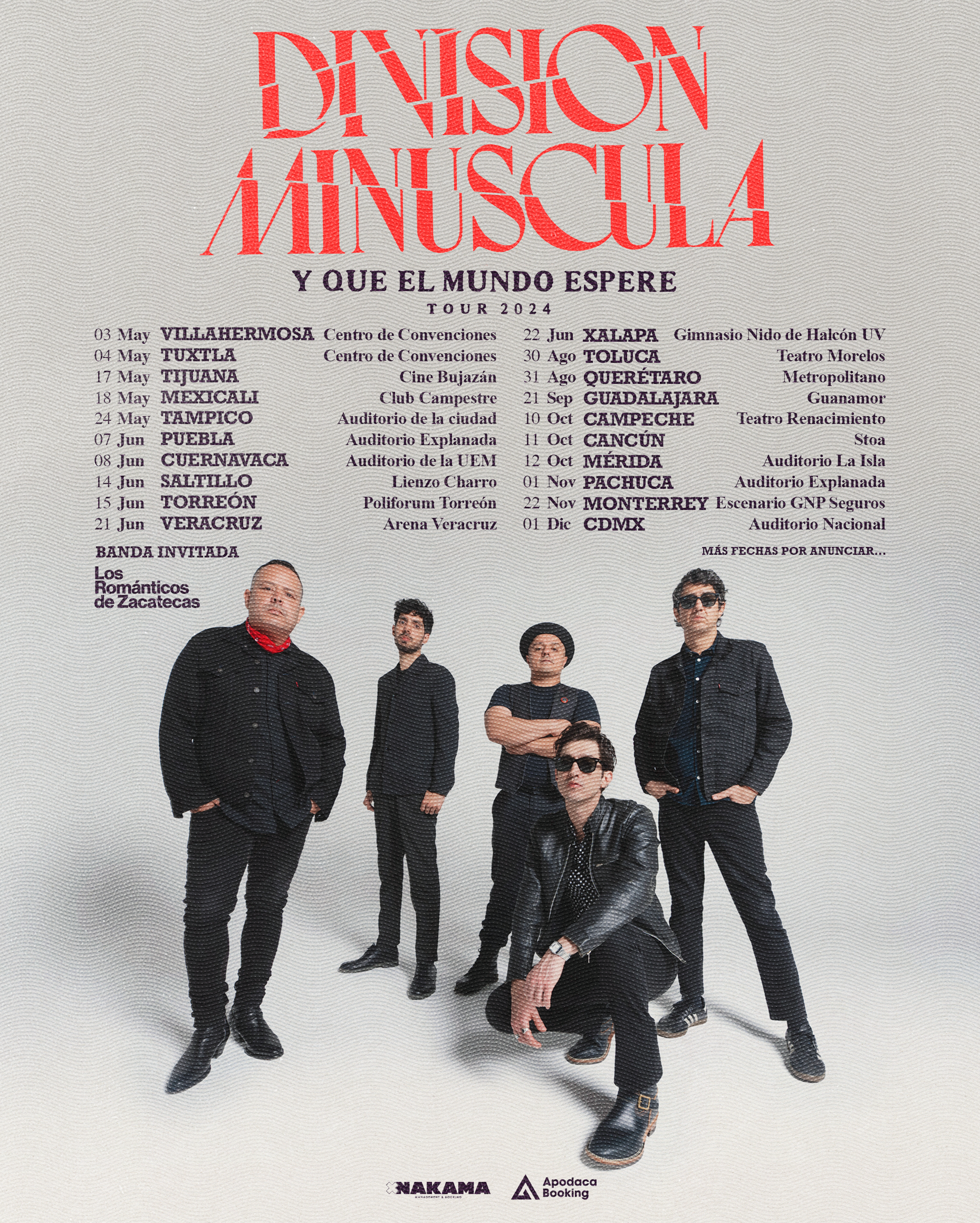 DIVISIÓN MINÚSCULA ANUNCIA TOUR POR MEXICO 2024