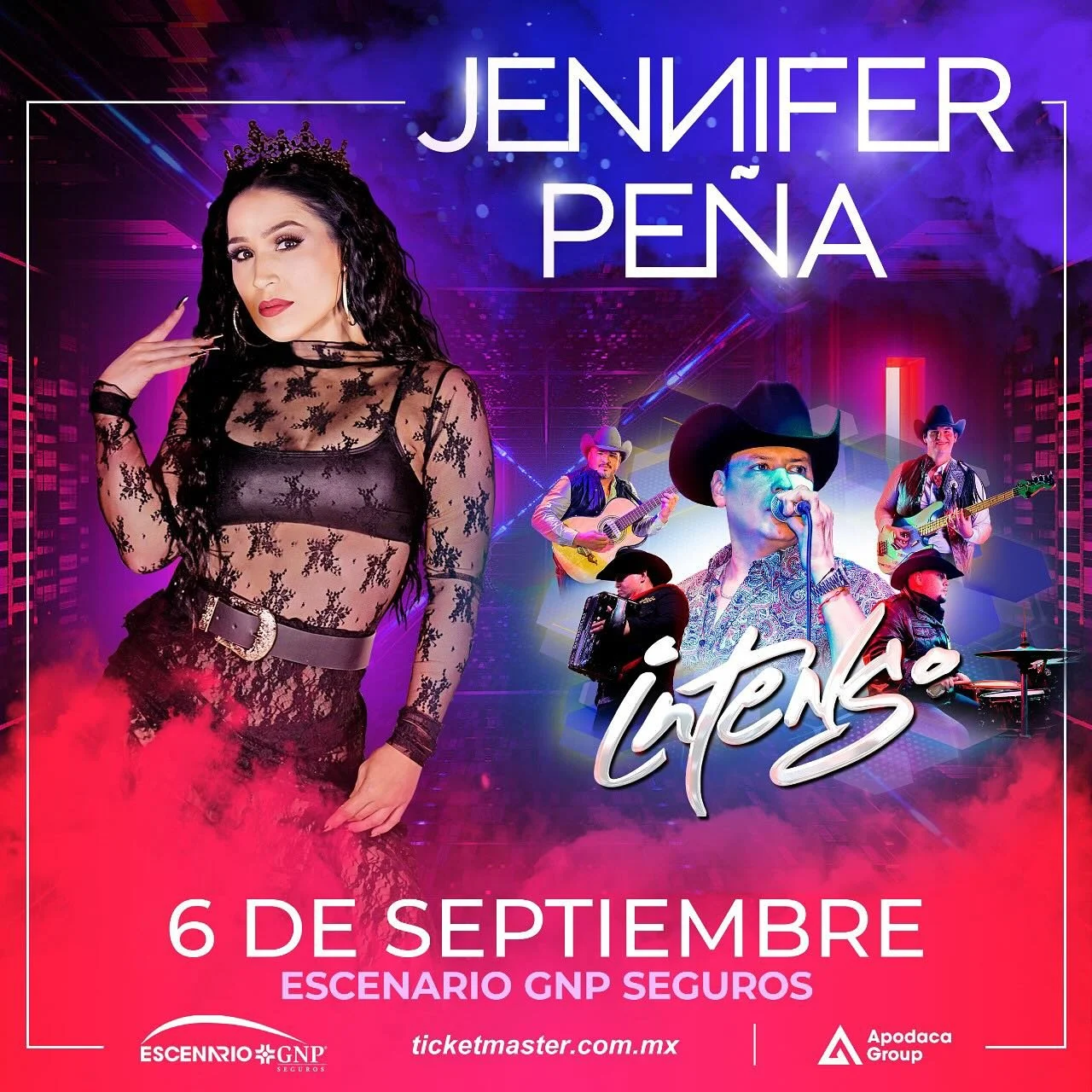 JENNIFER PEÑA+ INTENSO SE UNEN PARA FECHAS POR EL NORTE