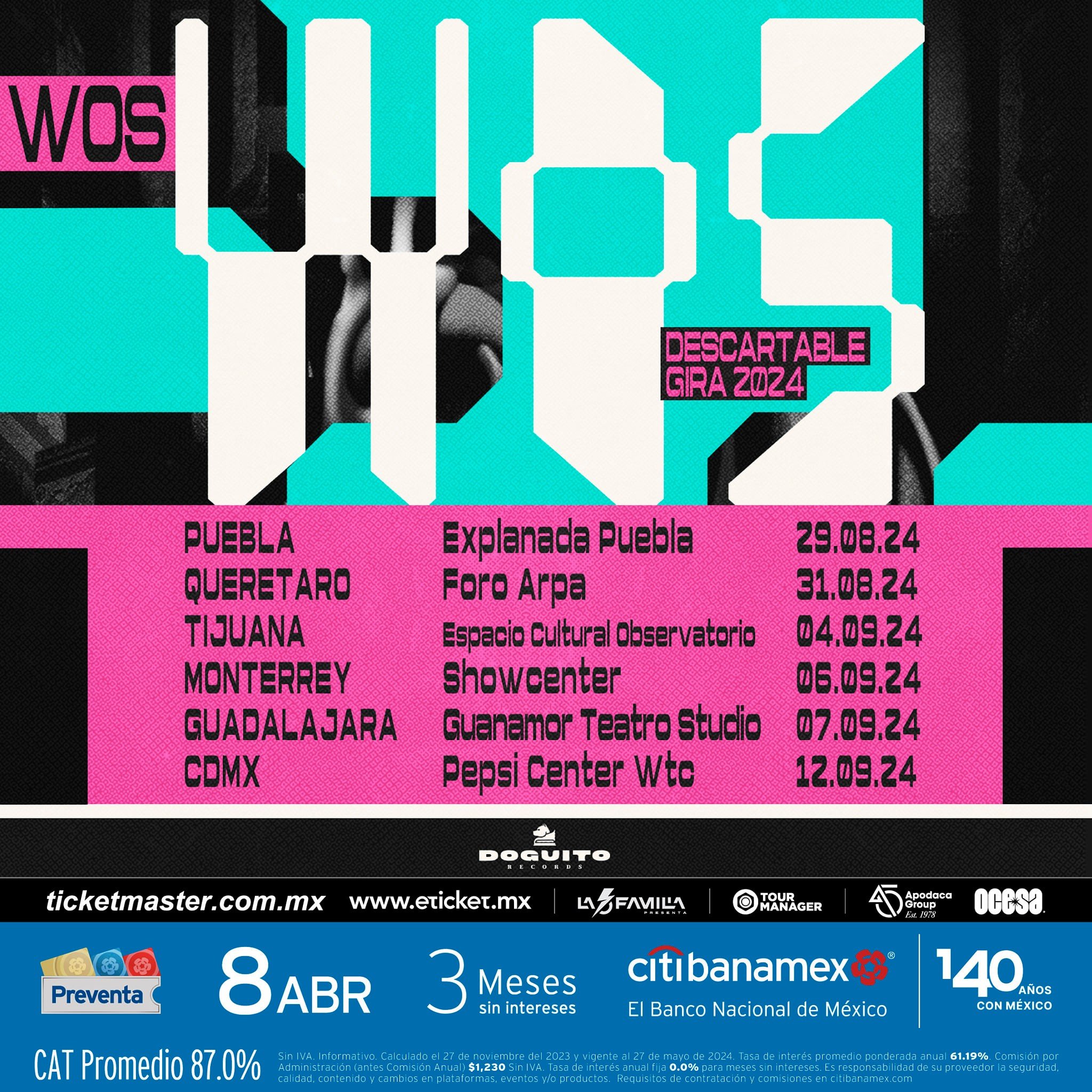WOS ANUNCIA GIRA POR MÉXICO 2024