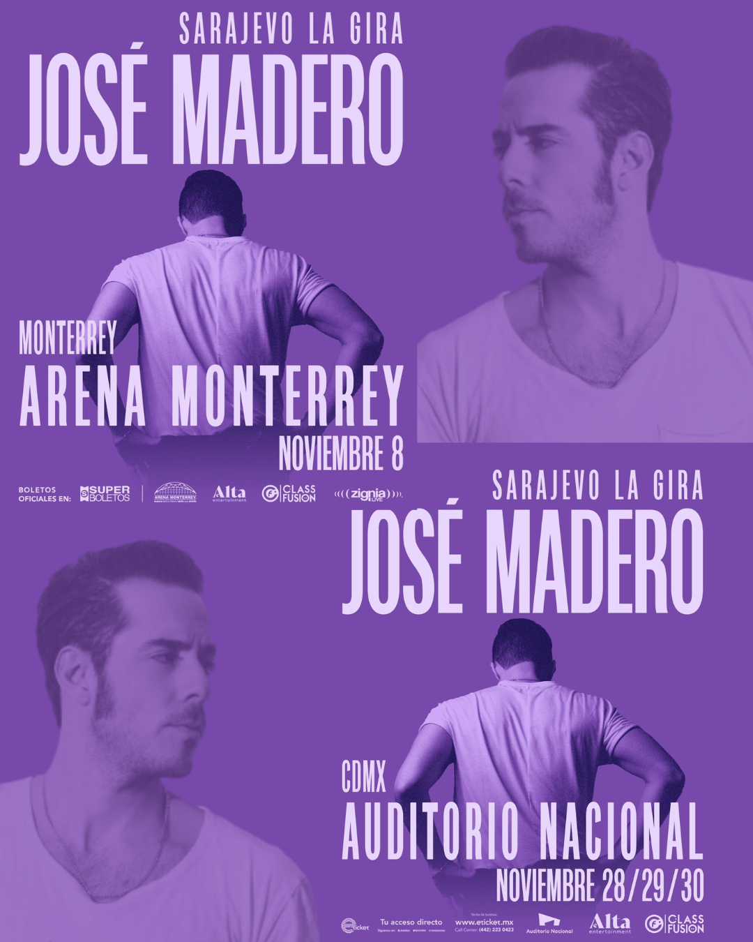 JOSÉ MADERO: CONCIERTO CDMX Y MONTERREY 2024
