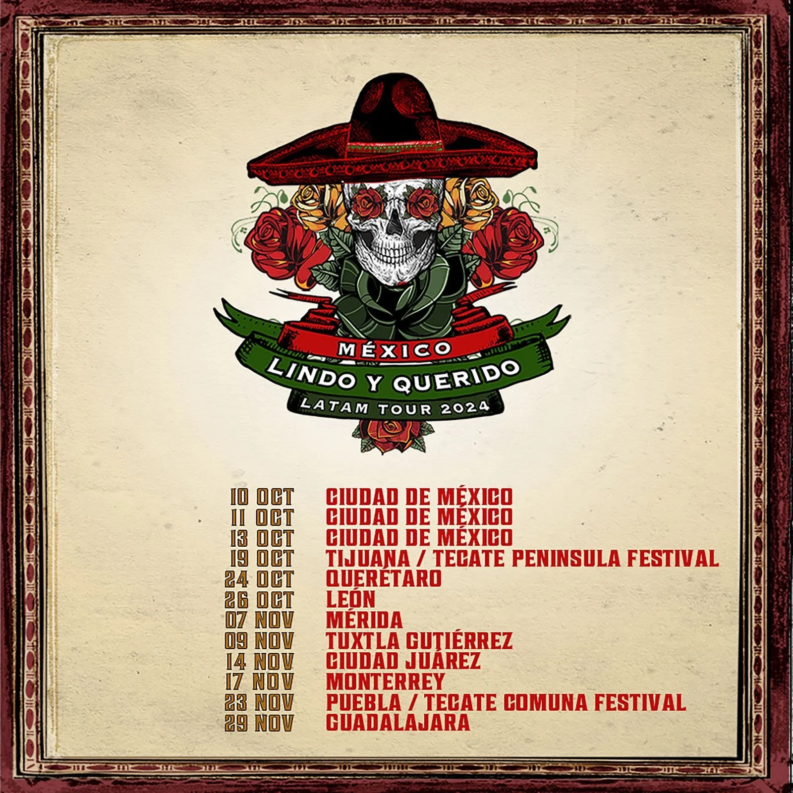 MANÁ REGRESA A MÉXICO 2024