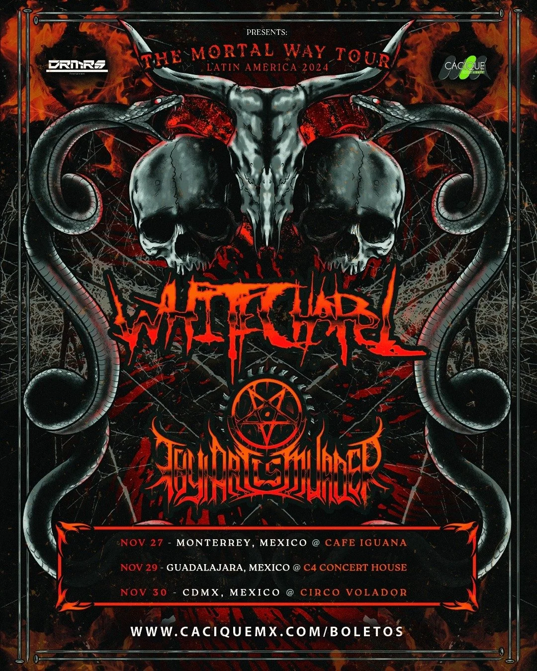 WHITECHAPEL y THY ART IS MURDER LLEGAN A MÉXICO