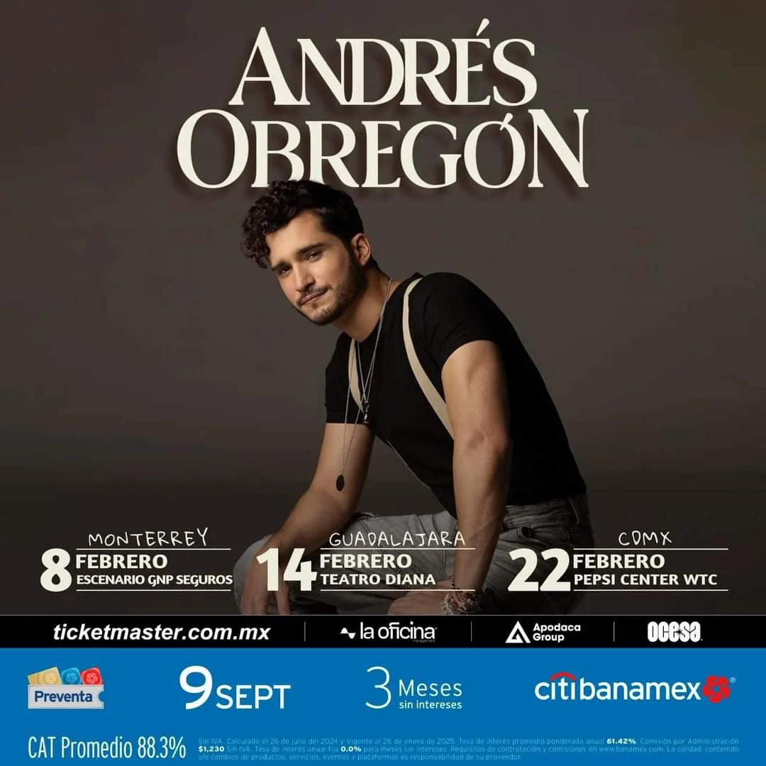 ANDRÉS OBREGÓN GIRA MÉXICO 2025