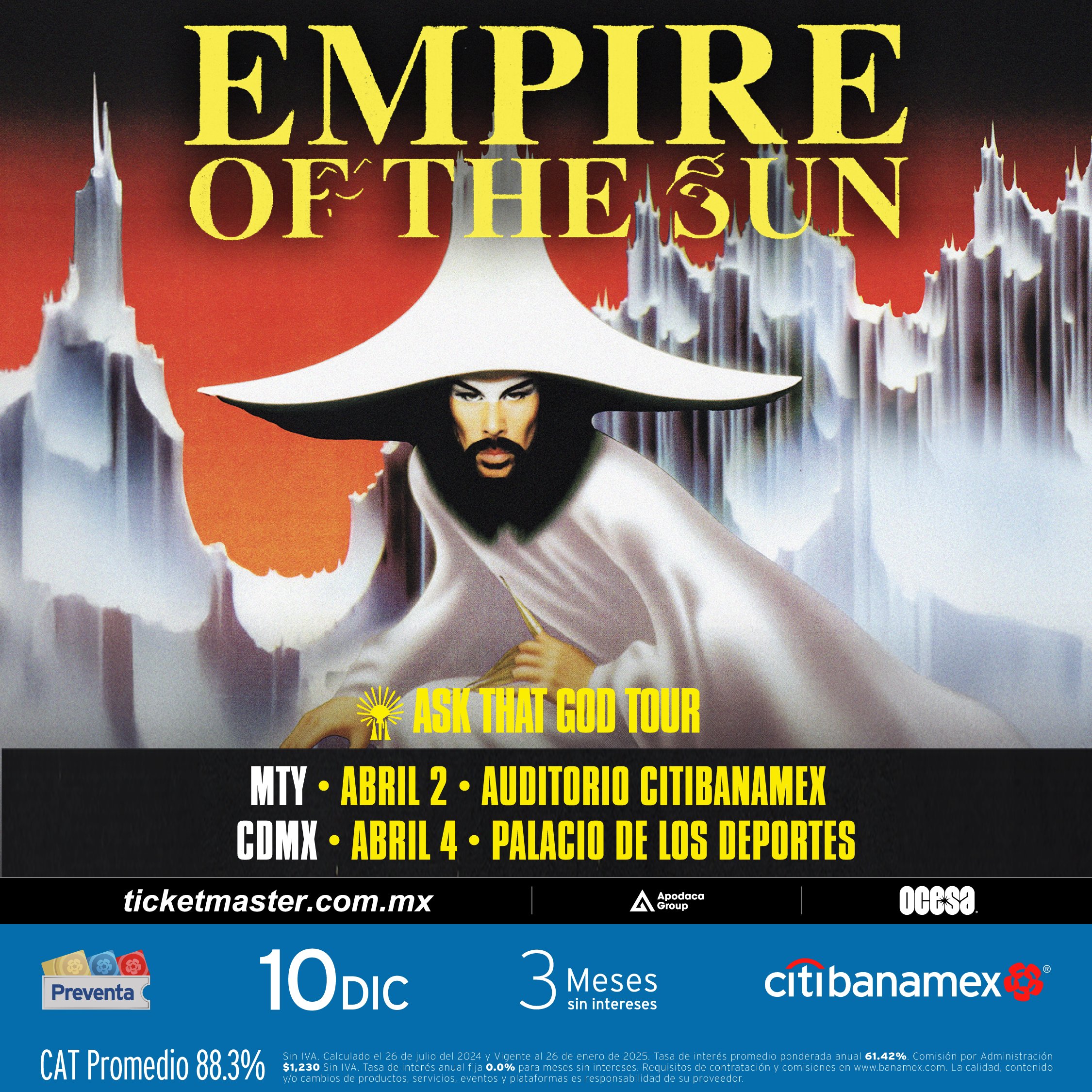 EMPIRE OF THE SUN REGRESA A MÉXICO 2025 