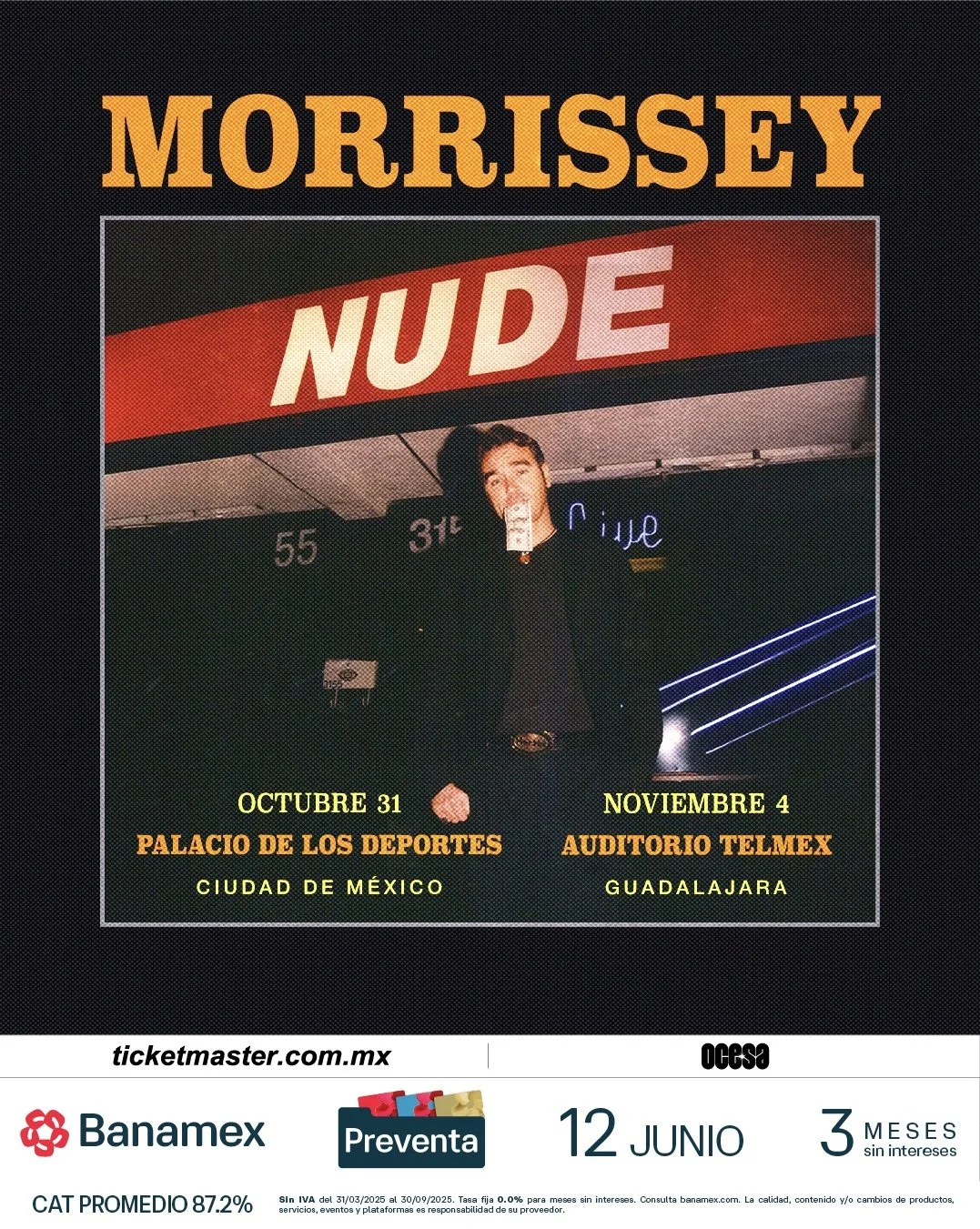 MORRISEY:LLEGA A MÉXICO CON 2 FECHAS