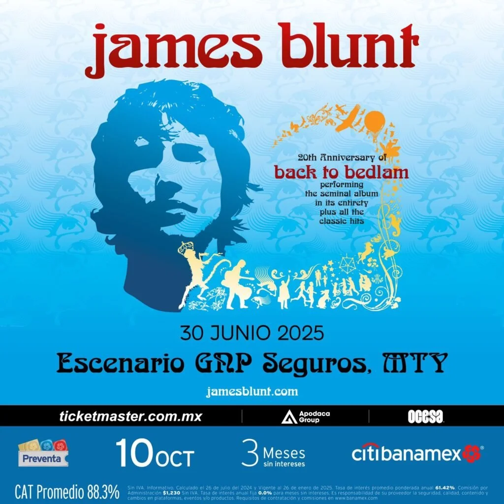 JAMES BLUNT EN  MONTERREY 2025