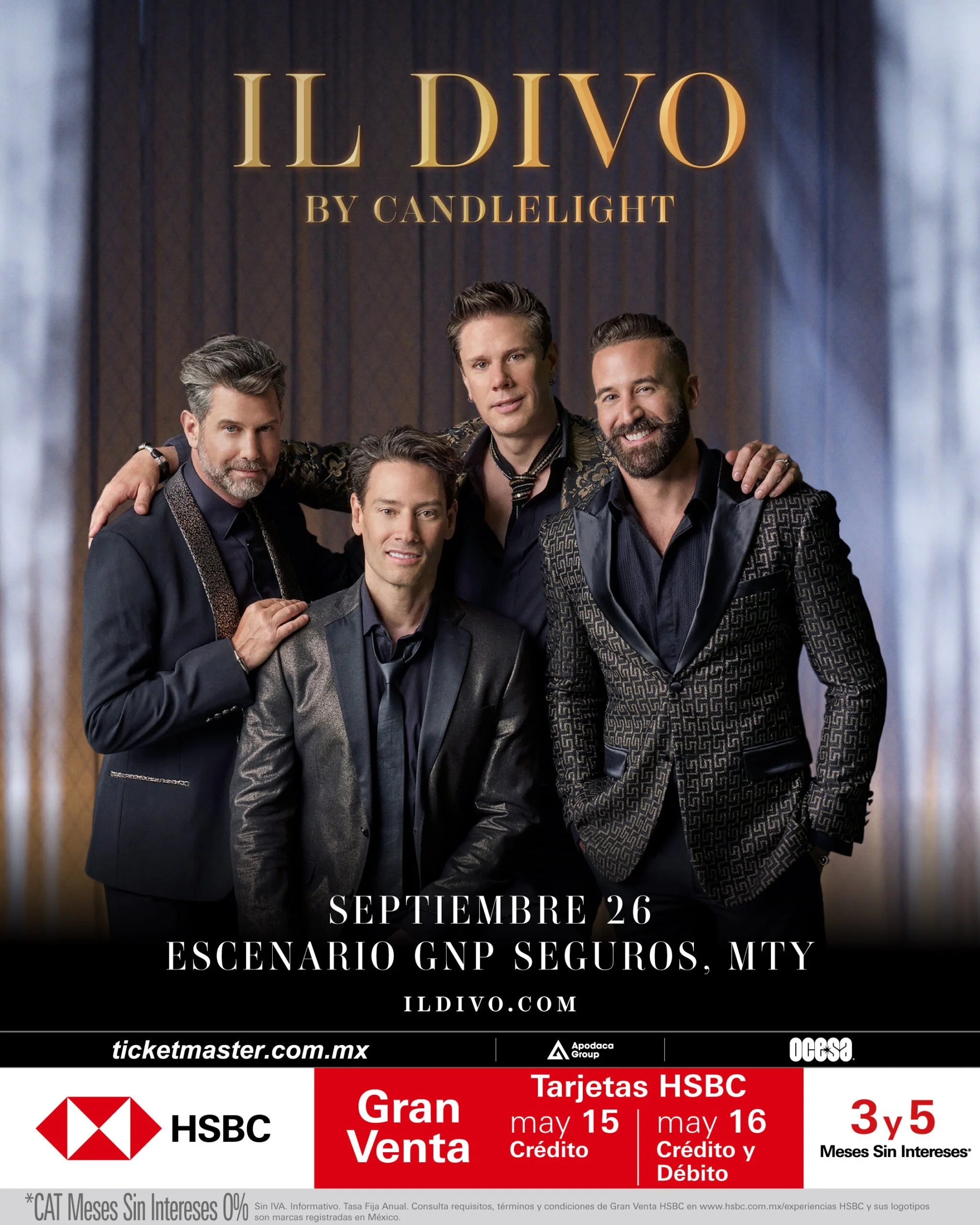 IL DIVO LLEGA CON SUS INCREÍBLES VOCES A MONTERREY 2025