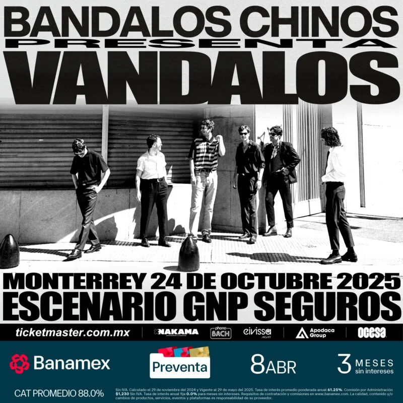 BÁNDALOS CHINOS ATERRIZARÁN EN MONTERREY PARA SU TOUR 2025