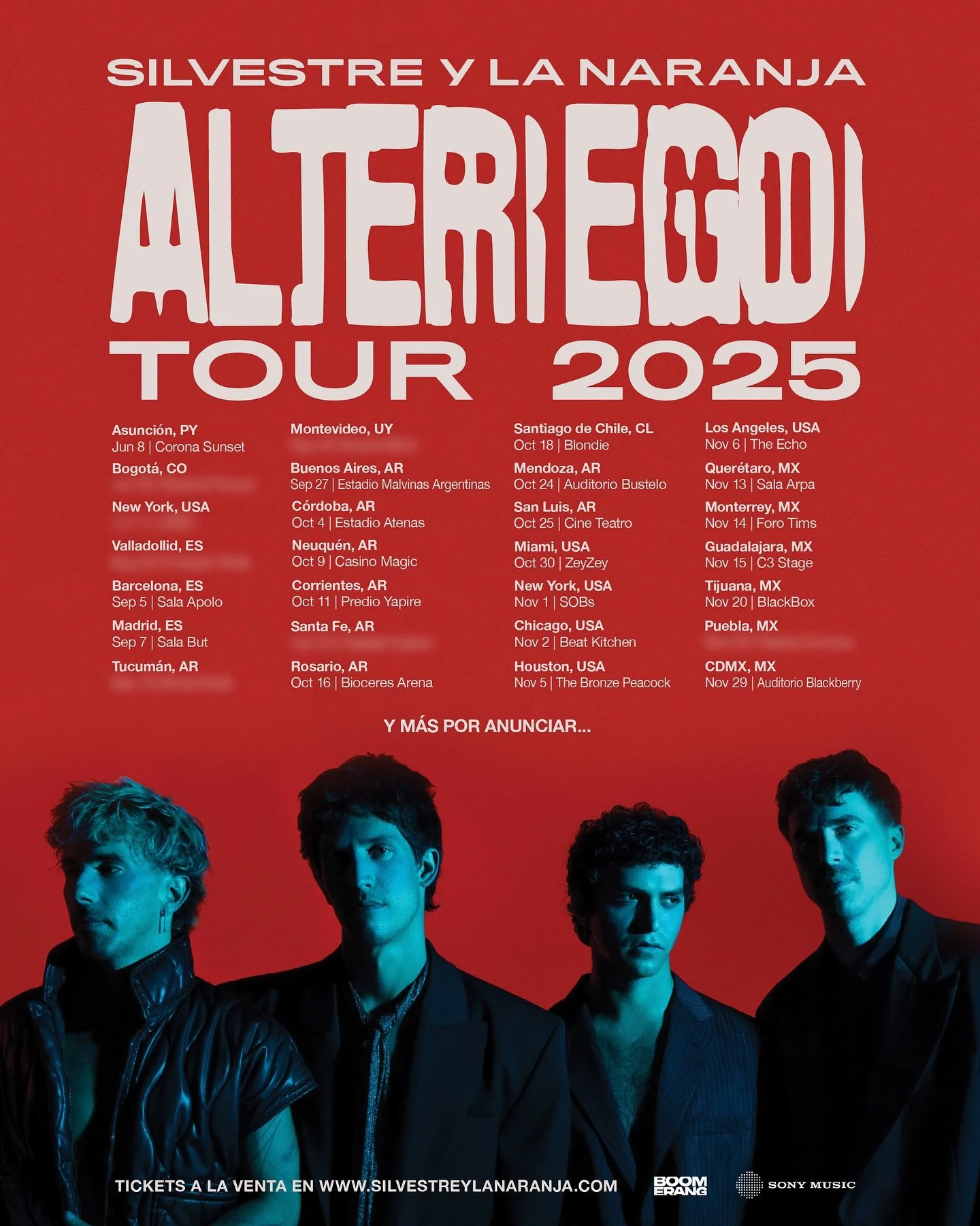 SILVESTRE Y LA NARANJA            ANUNCIA GIRA 2025 
