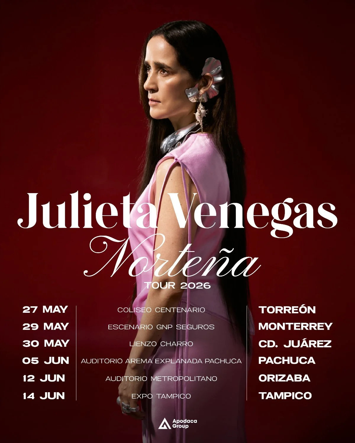 JULIETA VENEGAS LLEGA AL 2026 CON SU TOUR “NORTEÑA”