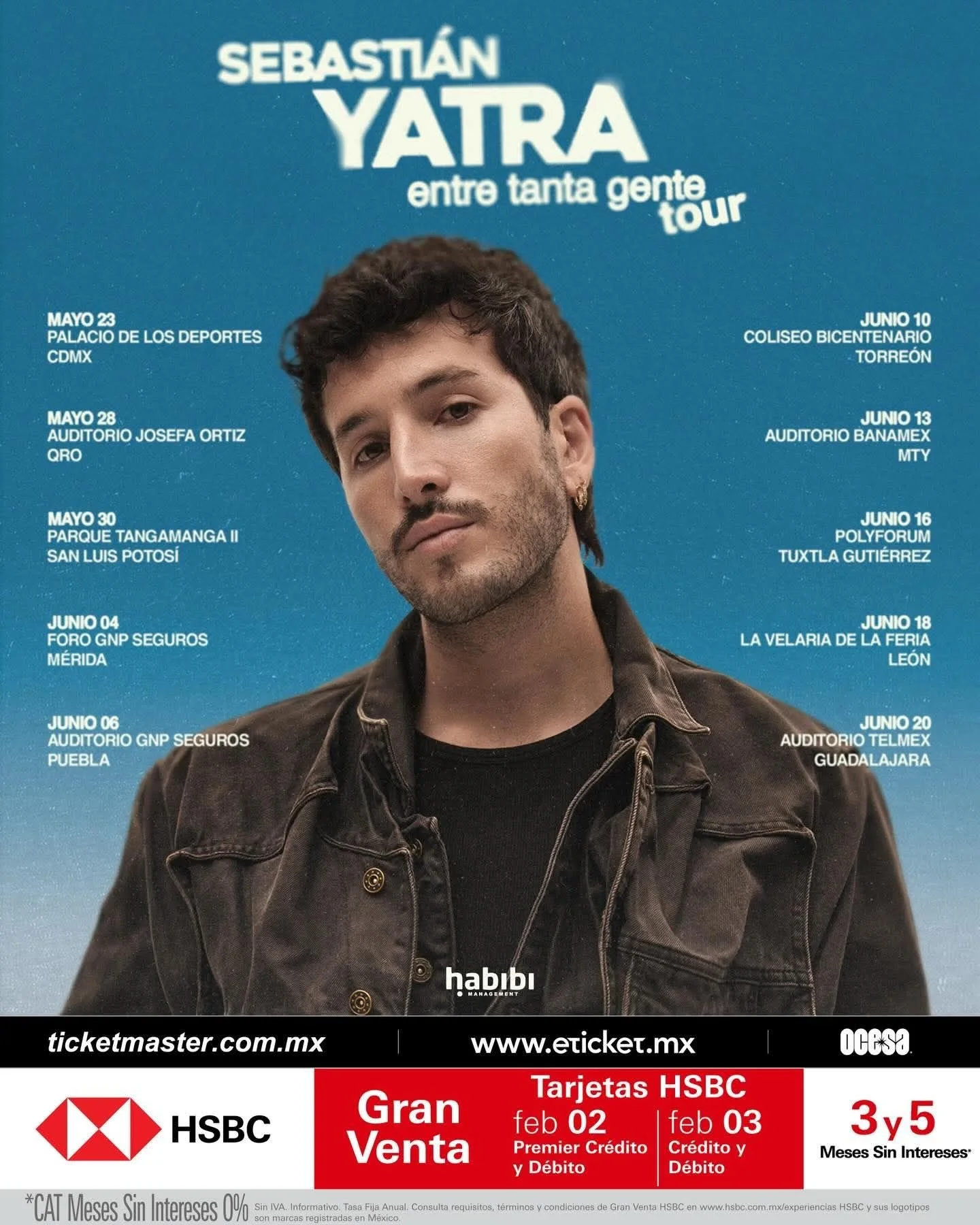 SEBASTIAN YATRA EN MÉXICO 2026