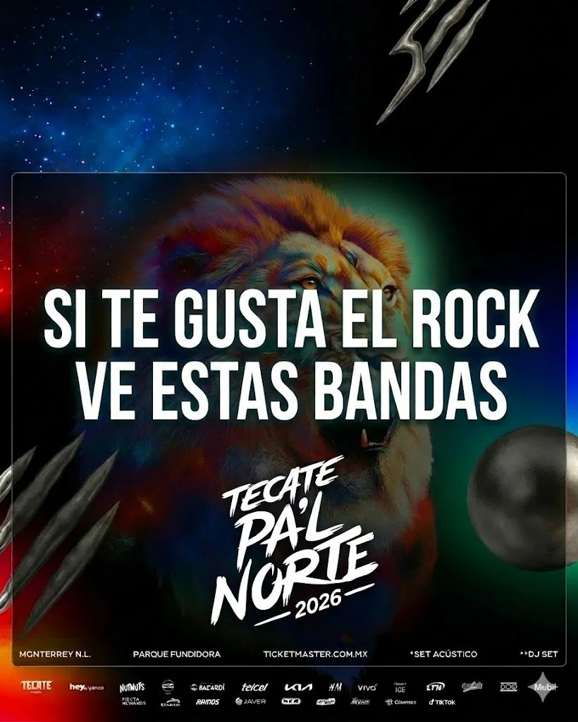 SI TE GUSTA EL ROCK VE A ESTAS BANDAS EN EL PAL NORTE 2026