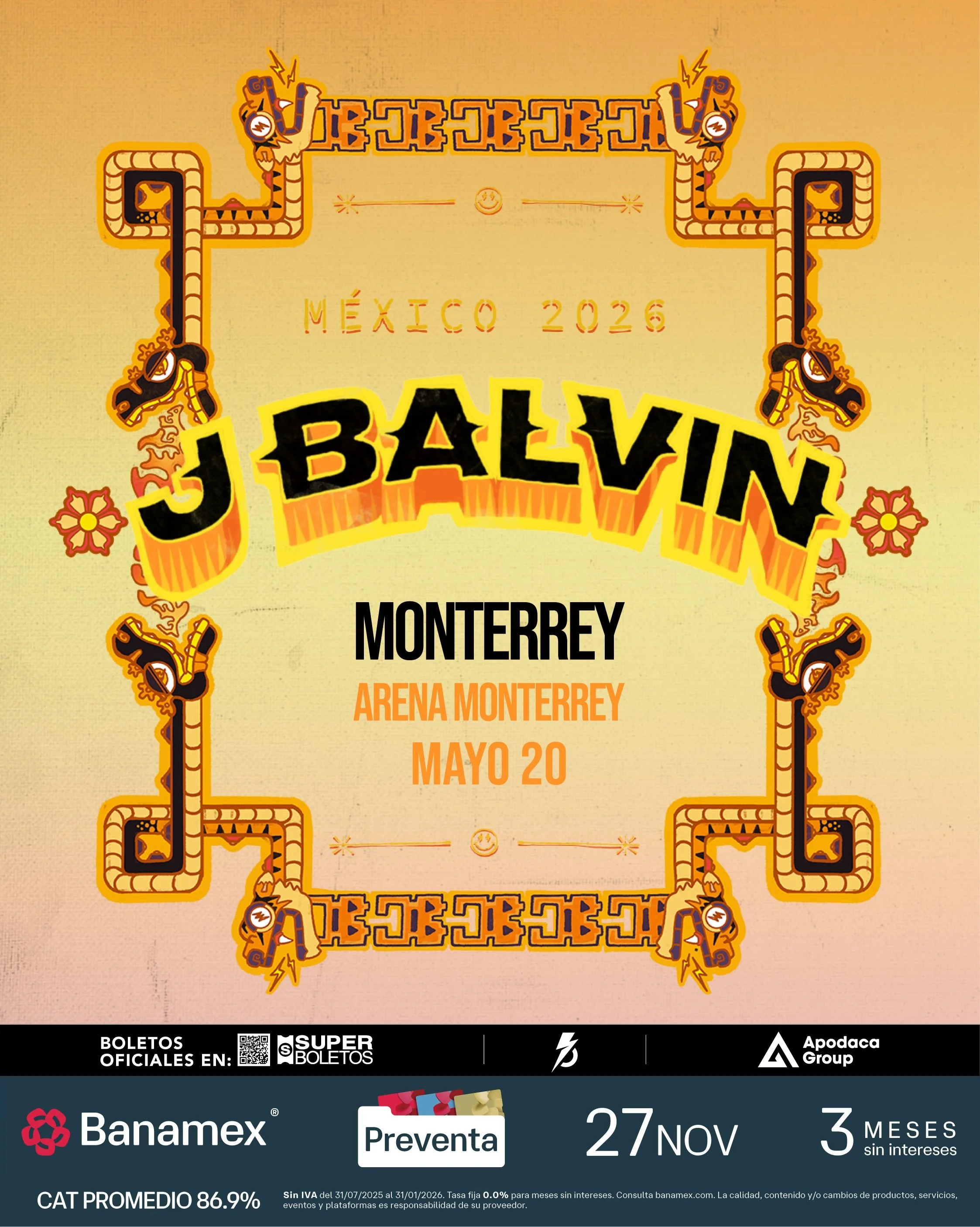 J BALVIN REGRESA A MONTERREY 2026