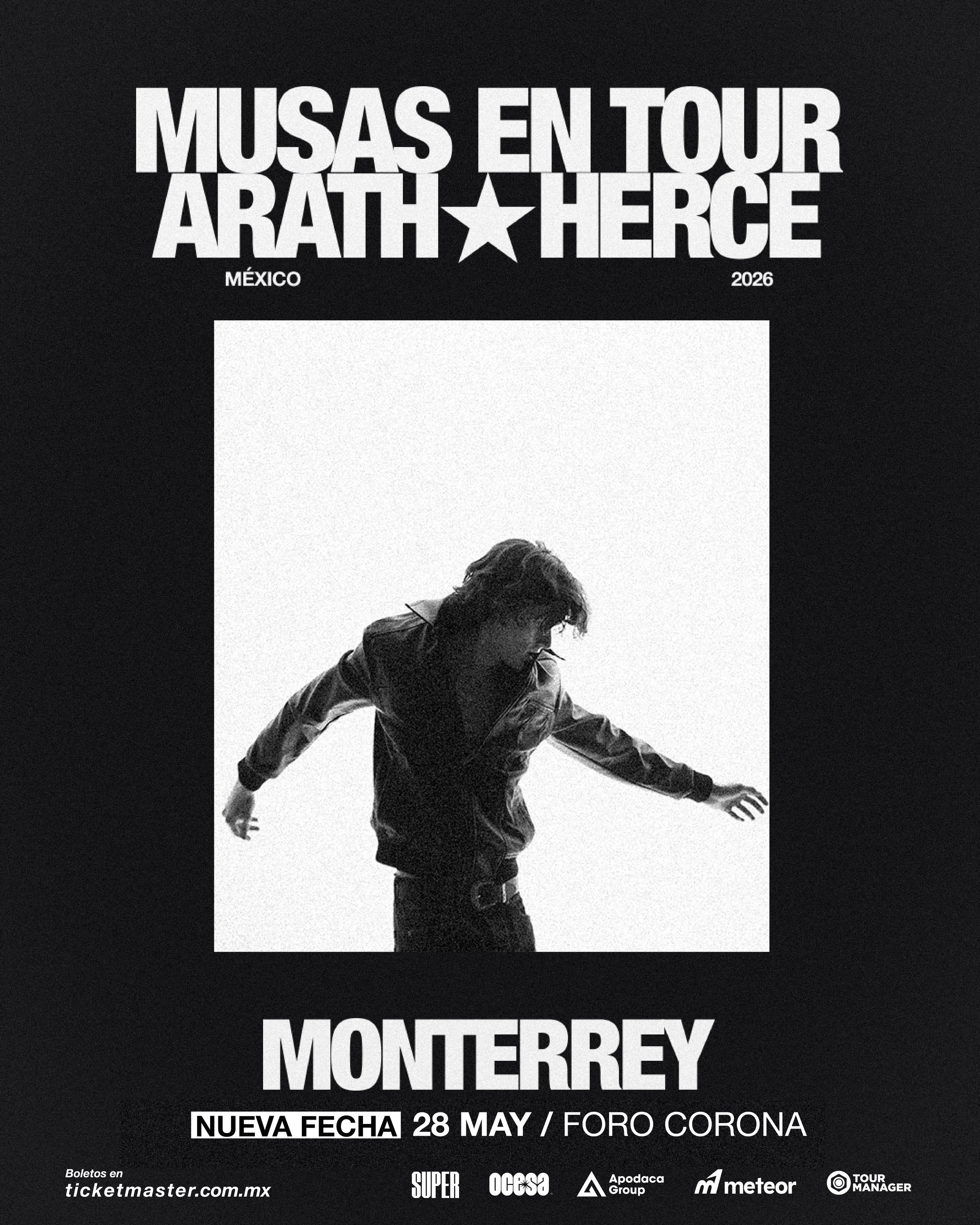 ARATH HERCE NUEVA FECHA MONTERREY 2026