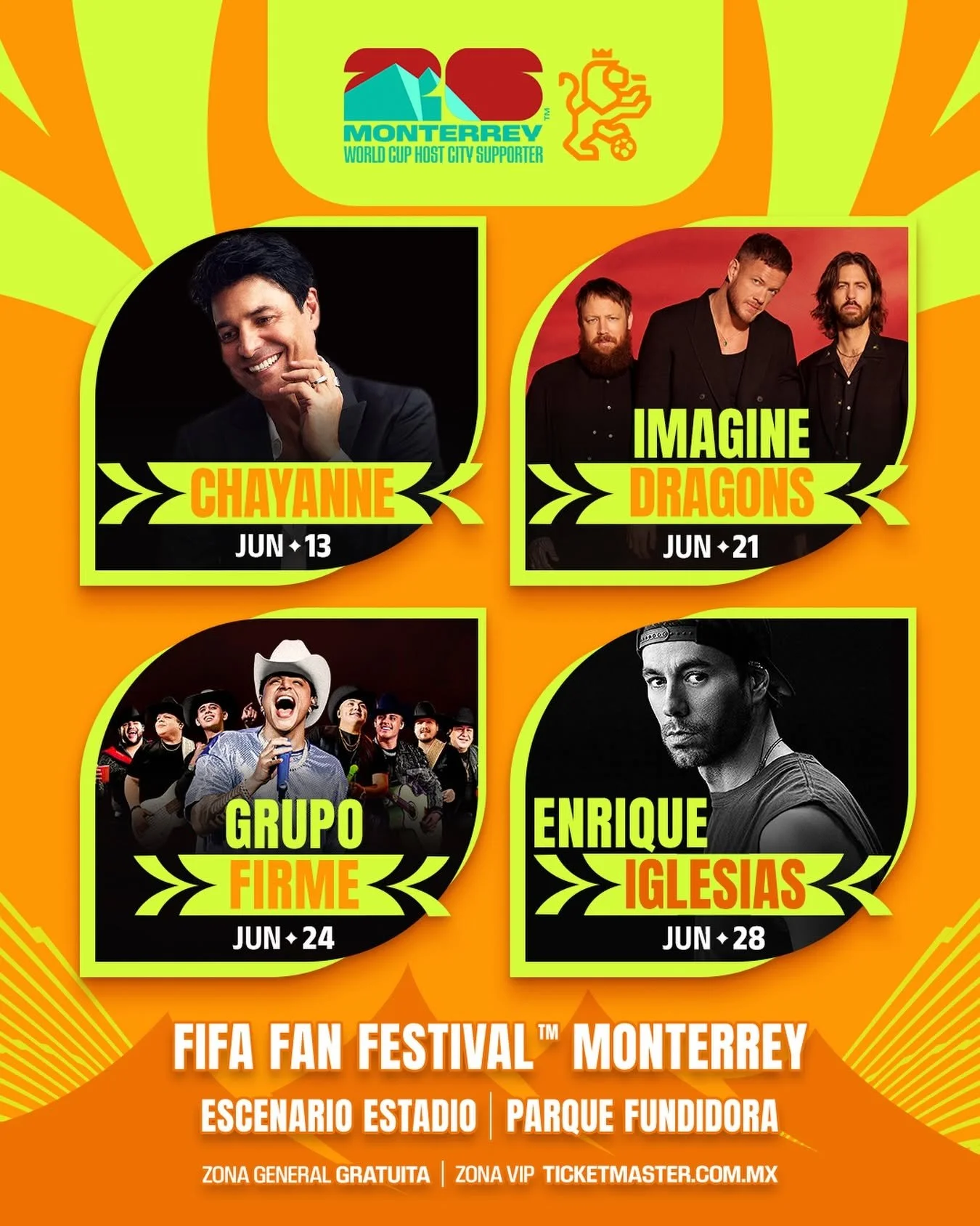 FIFA FAN FEST: LINEUP ESCENARIO ESTADIO