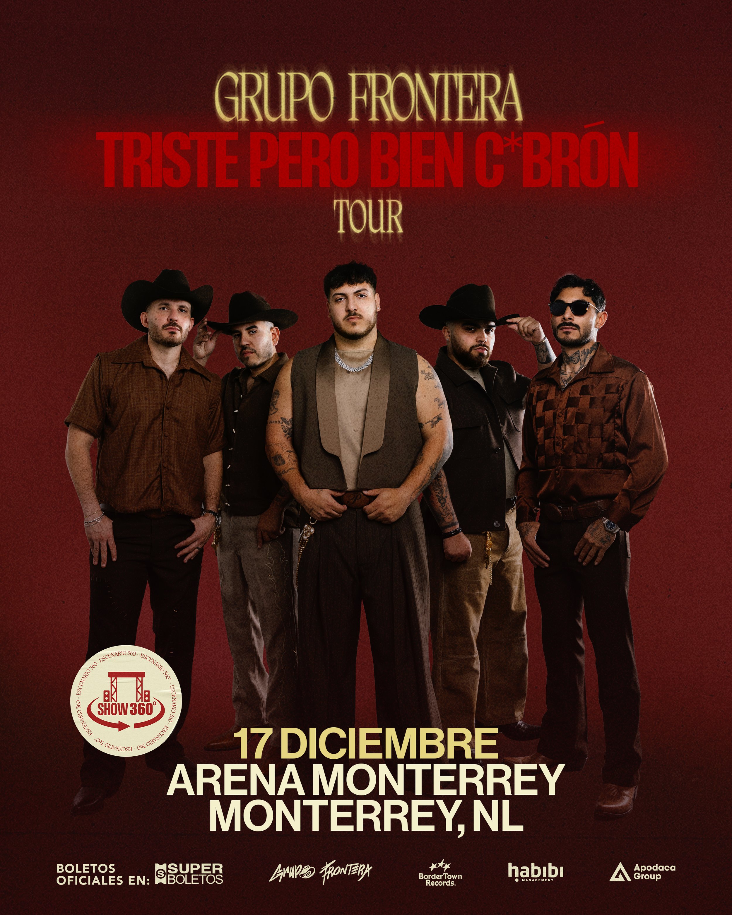 GRUPO FRONTERA REGRESA CON UN SHOW 360° A MONTERREY