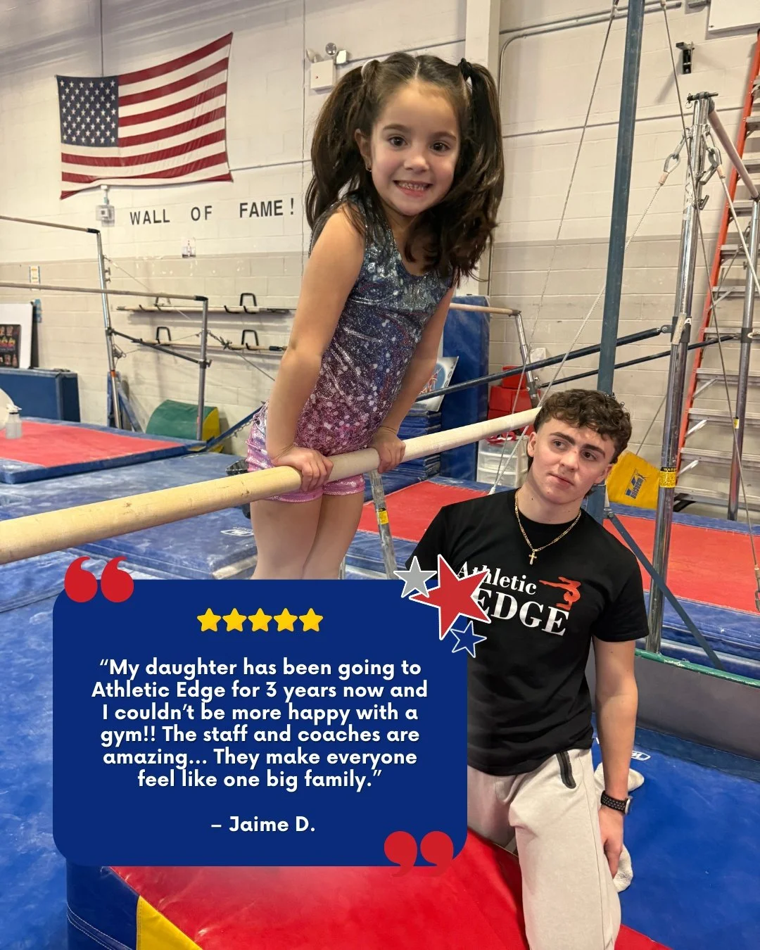 Thank you, Jaime, for your kind review! From the coaches to the kids, our community is built on respect, love, and growth. π₯°
π Start with a FREE trial class today at https://www.athleticedgeny.com/
#AthleticEdgeNY #WeBuildMoreThanAthletes #FamilyF