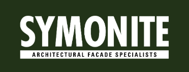 Logo of Symonite Architectural Facade Specialists with green background and white text.