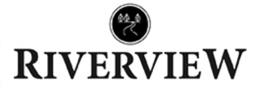 Riverview logo with trees, river, and pathway icon above the text 'Riverview'.