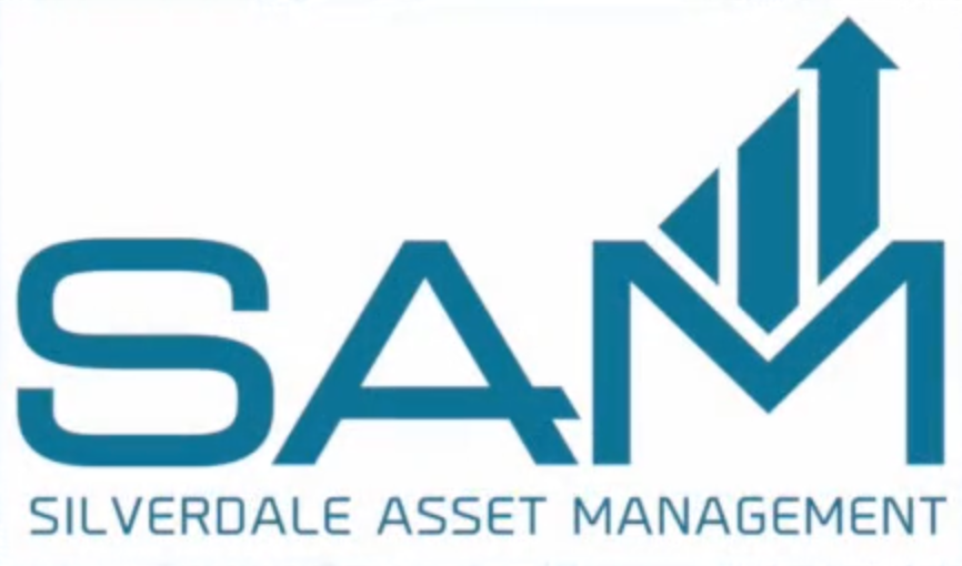 Logo for Silverdale Asset Management with the initials SAM and an upward trending bar chart.