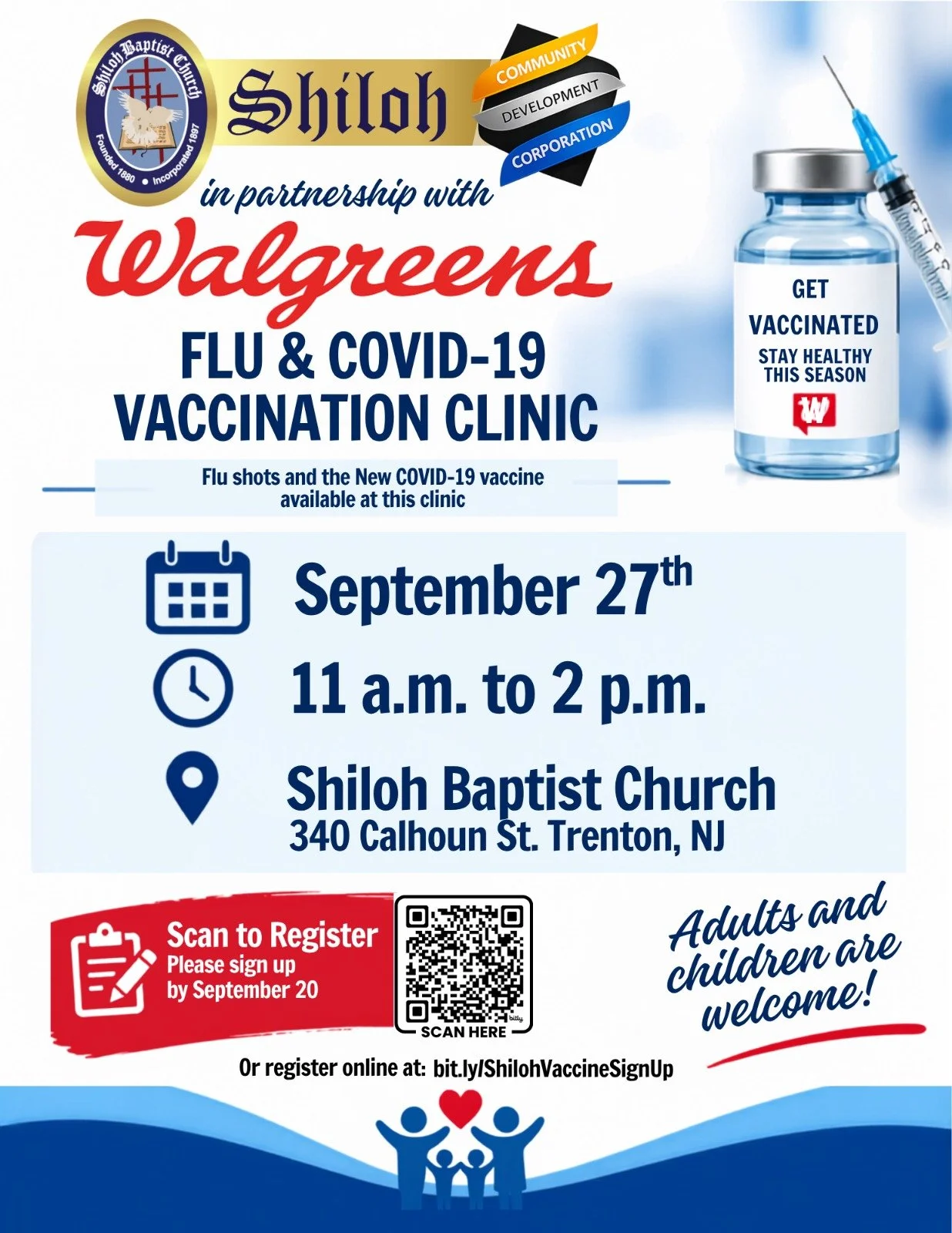 Sign Up Here - bit.ly/ShilohVaccineSignUp