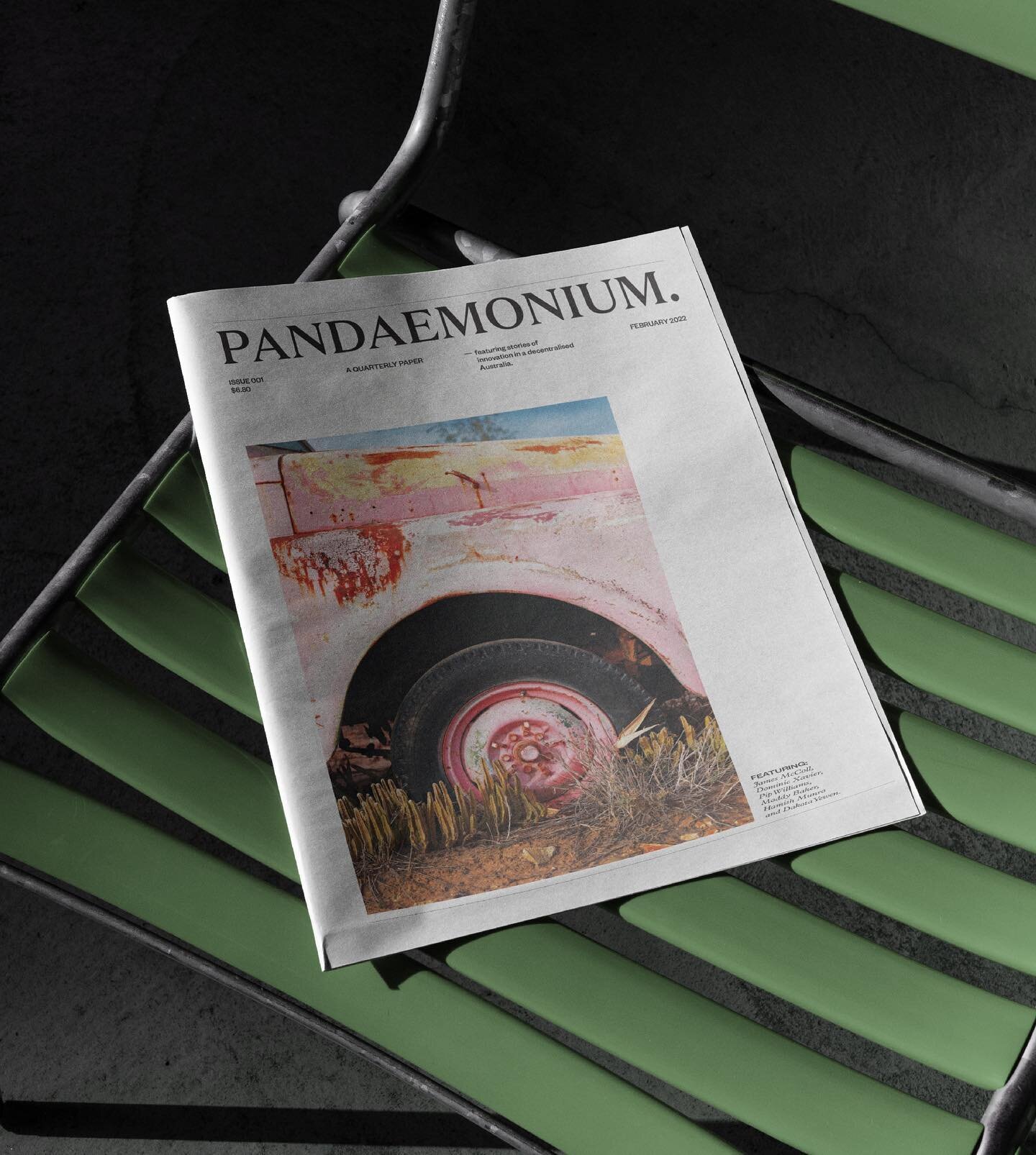 In anticipation for @p.andaemonium Issue 02, here is a look back at where it started &hellip; 

Pandaemonium&nbsp;Paper
+ Issue 001

Quarterly Tabloid Newsprint&nbsp;
40pp+
Publication Development &amp; Design
Masthead/Brand Design
Editorial Layout
P