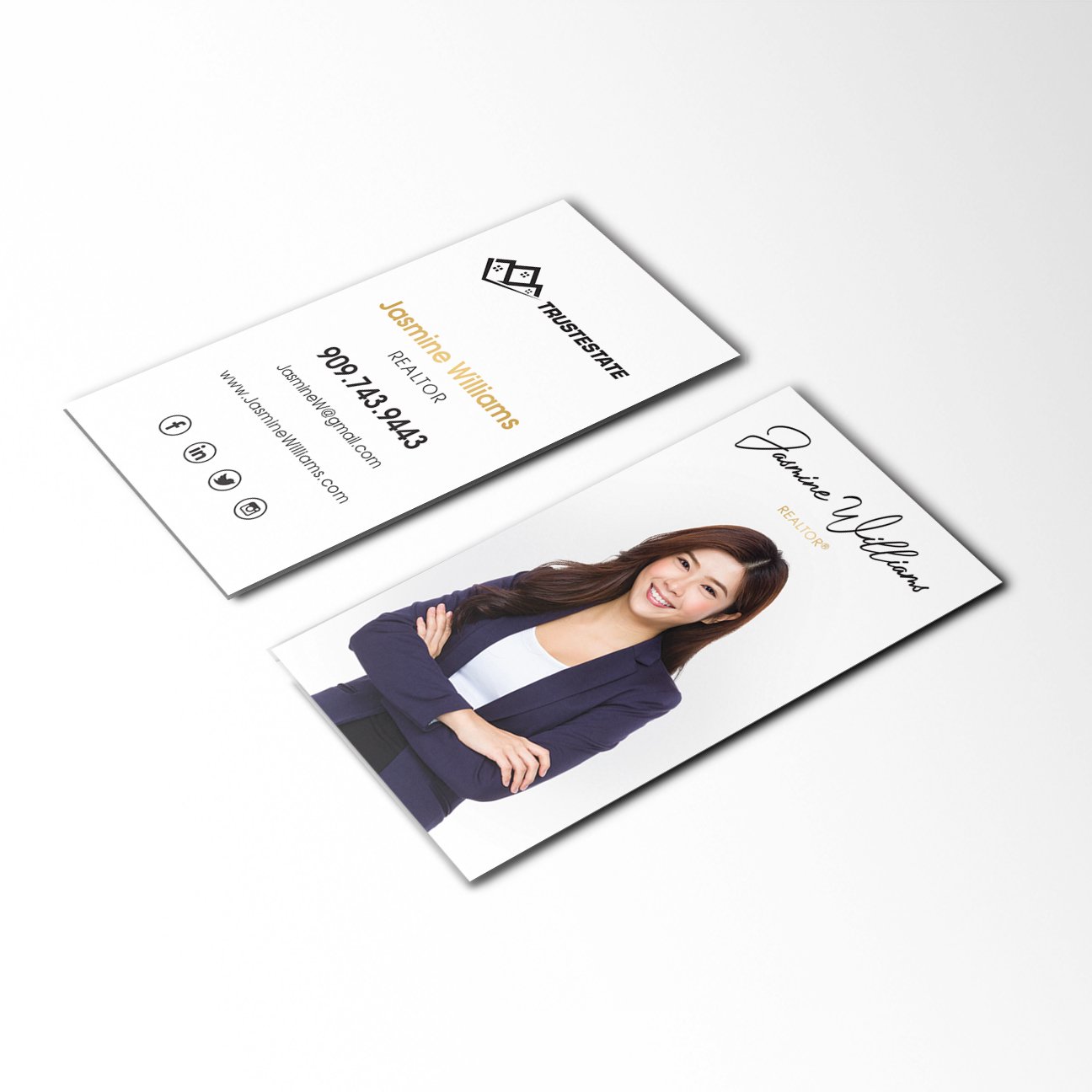 Business Card - Style 3 - Light