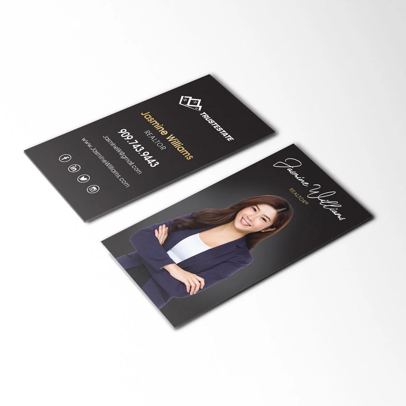 Business Card - Style 3 - Dark