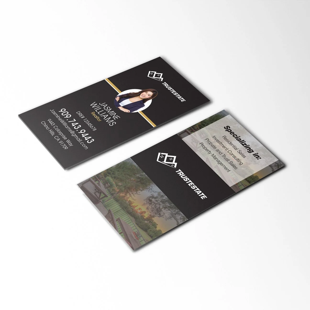 Business Card - Style 4 - Dark