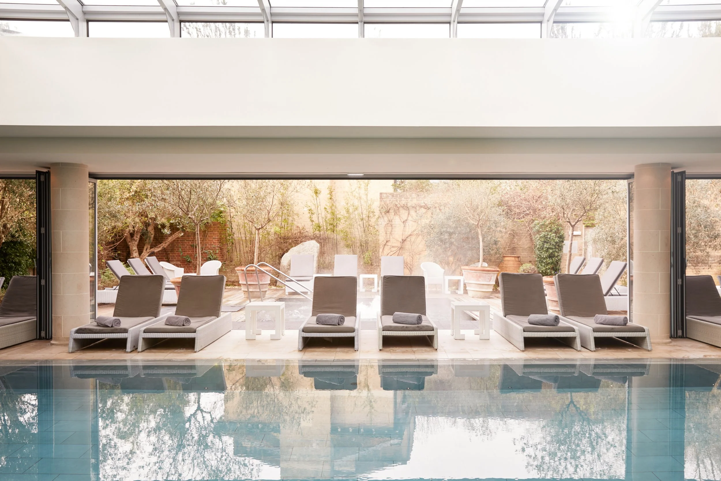 Lap pool facility at Lime Wood