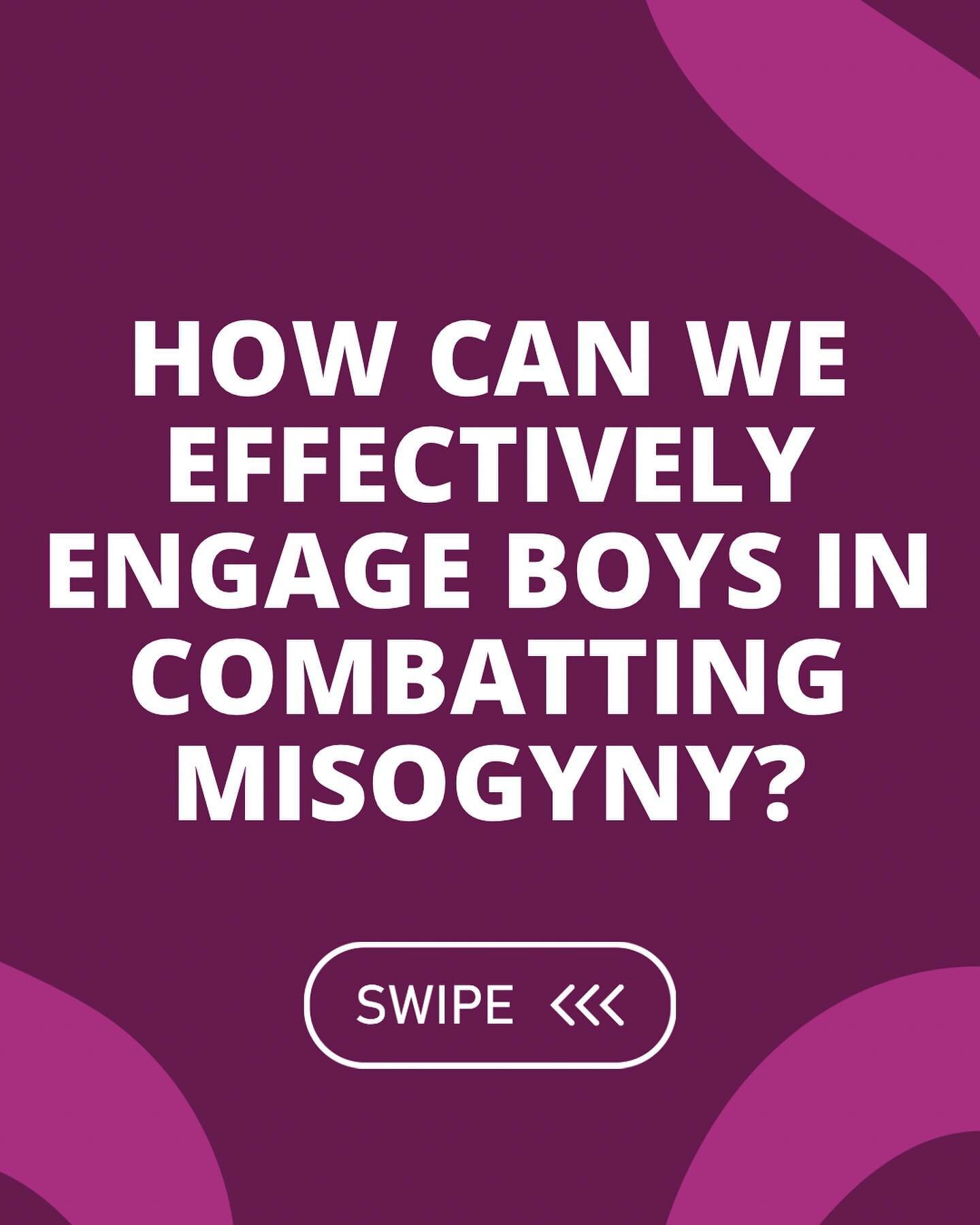 Schools&rsquo; attempts to address misogyny are important but must be effective. We are hearing from some boys that these attempts actually alienate them from the mission and perhaps risk further entrenching misogyny. What are boys telling you? Many 