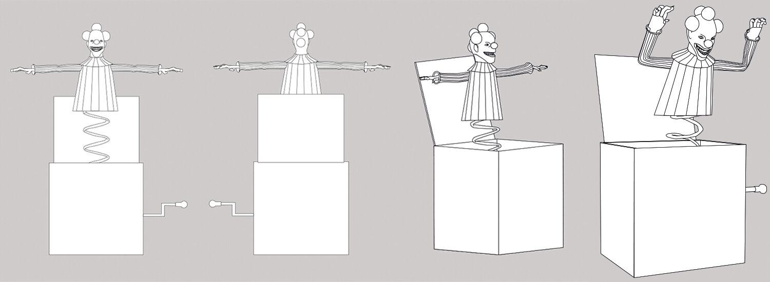 Clown digital outline