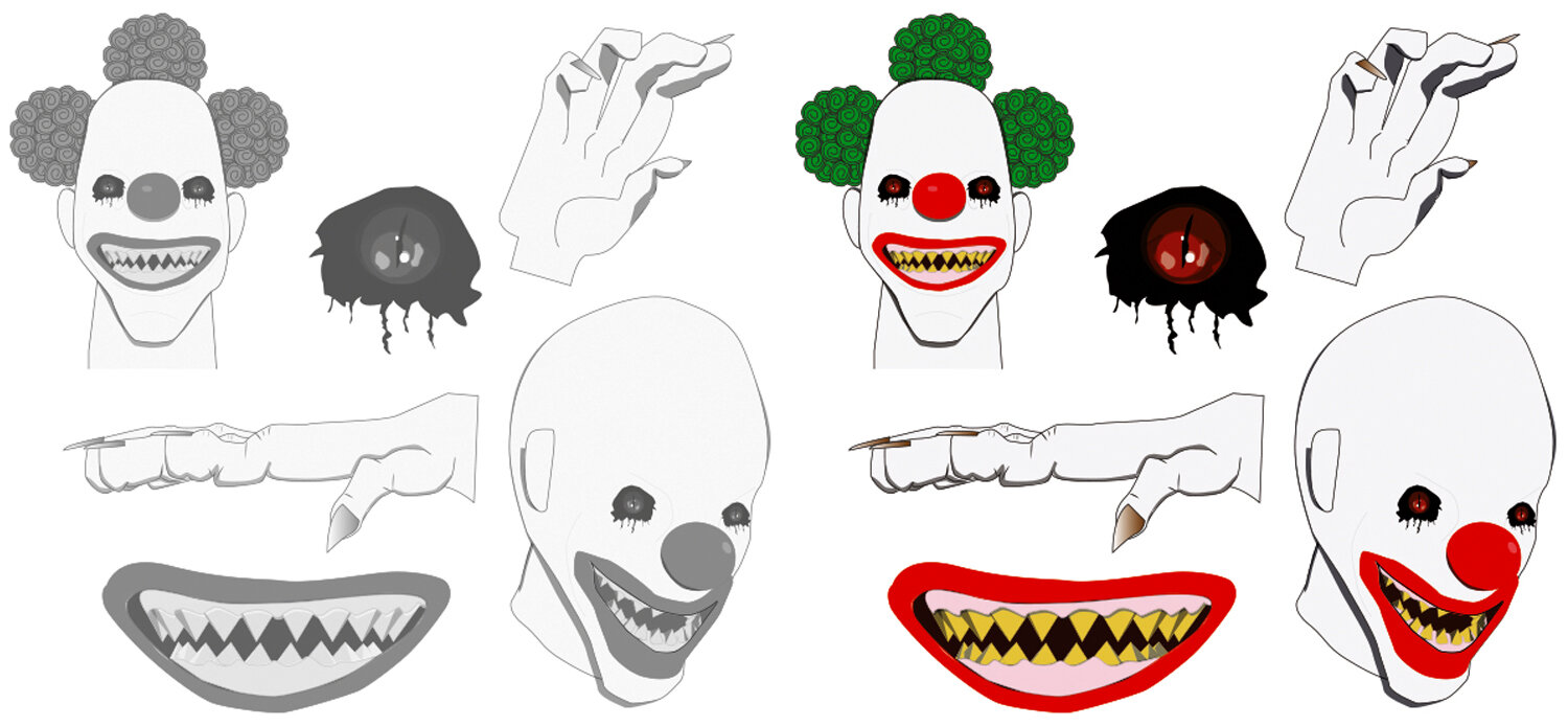 Clown digital details